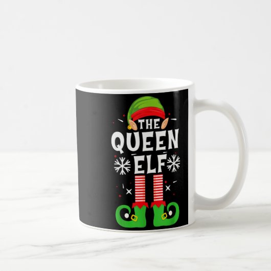 Mug The Queen Elf Christmas Family Matching Pajamas Qu (Droite)
