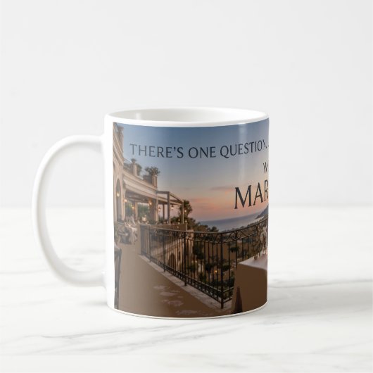 Mug The Question Reveals Romantic Marriage Proposal (Gauche)