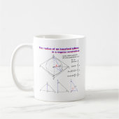 Mug The radius of an inscribed sphere in octahedron (Gauche)
