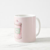Mug Thé rose carreaux menthe (Devant droit)
