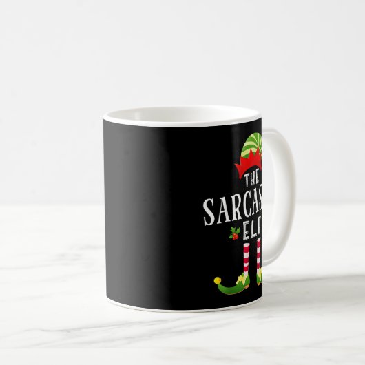 Mug The Sarcastic Elf Christmas Matching Pajama  (Devant droit)