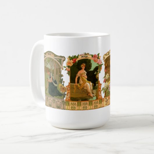 Mug The Seasons Art Nouveau by Sonrel (Devant gauche)