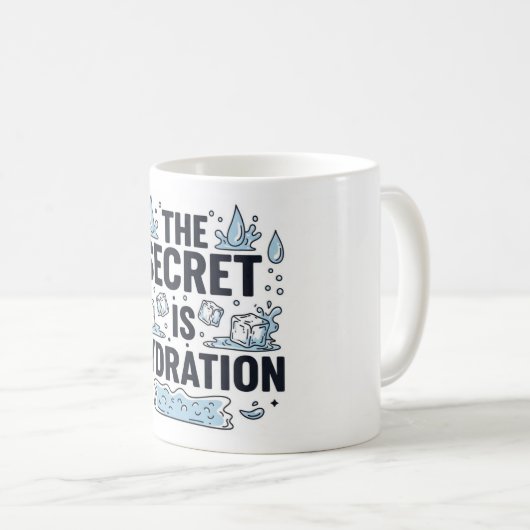 Mug The Secret Is Hydration (Devant droit)