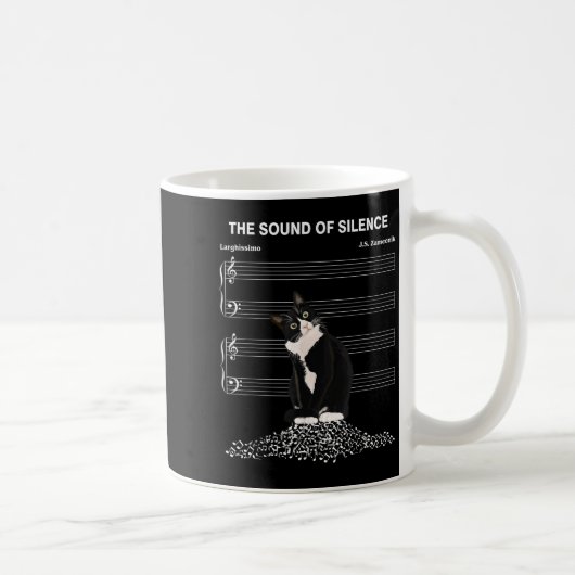 Mug The Sound Of Silence Music And Cats Lover  (Droite)