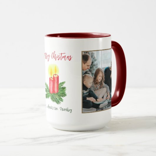 Mug The Spirt of Christmas Merry Christmas 2 Photo (Devant droit)