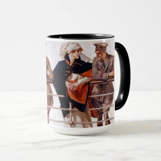 Mug The SS Leviathan, 1918 par J. C. Leyendecker (Devant droit)