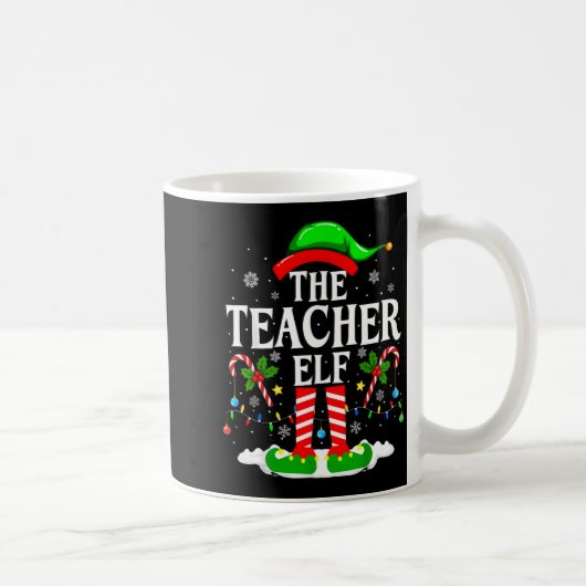 Mug The Teacher Elf Funny Xmas Teachers Christmas Teac (Droite)