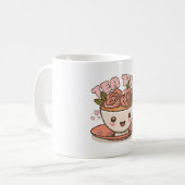 Mug Thé Temps de Rose Thé Kawaii (Devant gauche)