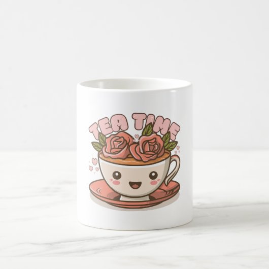 Mug Thé Temps de Rose Thé Kawaii (Centre)