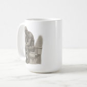 Mug The Thinker on the Throne – Classical Charcoal Sty (Devant gauche)