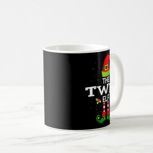 Mug The Twin Elf Christmas Family Matching Pajama  (Devant droit)