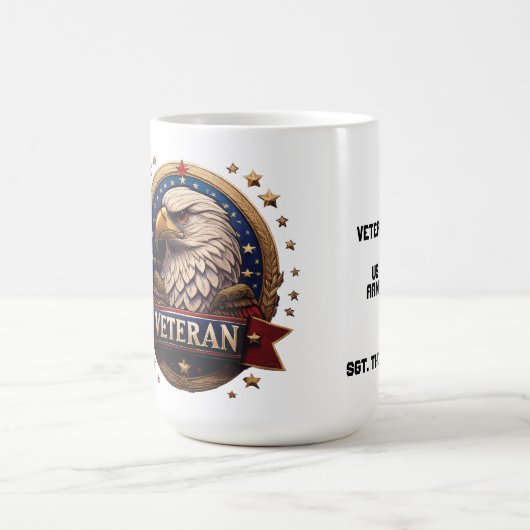 Mug The United States Military Bold Eagle "Retired" (Centre)