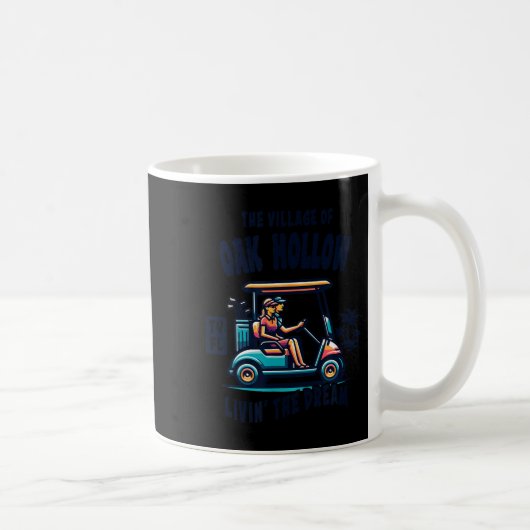 Mug The Village Of Oak Hollow Golf Cart Design (Droite)