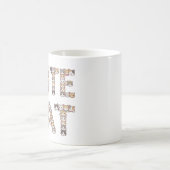 Mug The words "CUTE CAT" are made using cat faces (Centre)