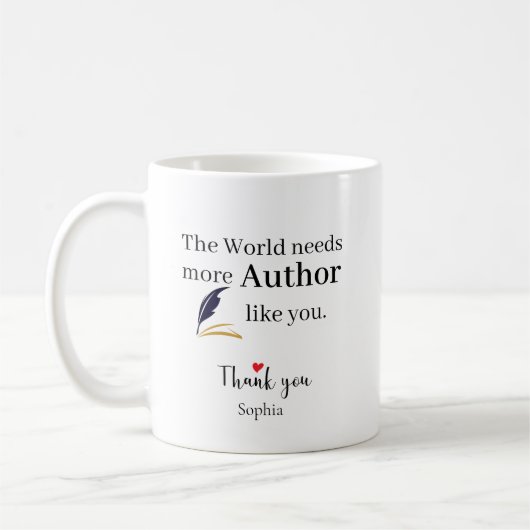 Mug The World Needs More Author Like You Personalized (Gauche)