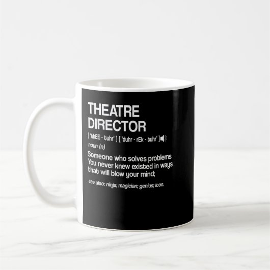 Mug Théâtre Directeur Définition Théâtre musical Broad (Gauche)