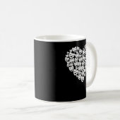 Mug Théâtre dramatique Masque Lover Heart Acteur cadea (Devant droit)