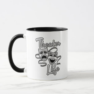 Mug Théâtre Vie Comédie et masques de tragédie