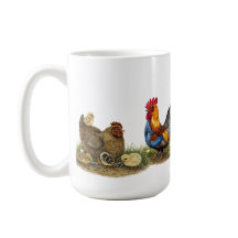 Théière Coq & Poule de Famille Fermière