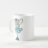 Mug Théière Fée Ange Sarcelle (Devant gauche)