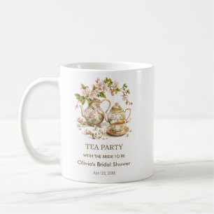Mug Théière florale Fête de thé Enterrement de vie de
