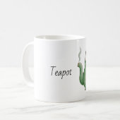 Mug Théière florale verte (Devant gauche)