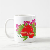 Mug Théière Jardin Fleur Rose - Charme Floral (Gauche)