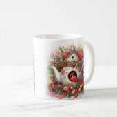 Mug Théière Maison pour oiseaux Cardinal 2 (Devant droit)