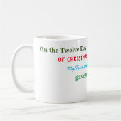 Mug Thème 12 Jours de Noël pour Elle (Gauche)