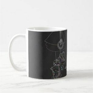 Mug Thème Alice au Pays des Merveilles sur tableau noi