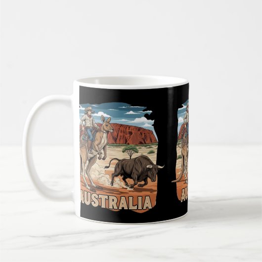 Mug Thème australien cool (Gauche)