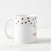 Mug Thème café pour n'importe quelle année d'anniversa (Gauche)