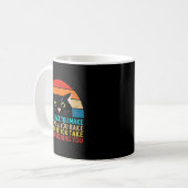 Mug Thème Chat Noir Chaque Snack Que Vous Faites Rétro (Devant gauche)