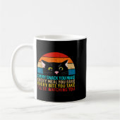 Mug Thème Chat Noir Chaque Snack Que Vous Faites Rétro (Gauche)