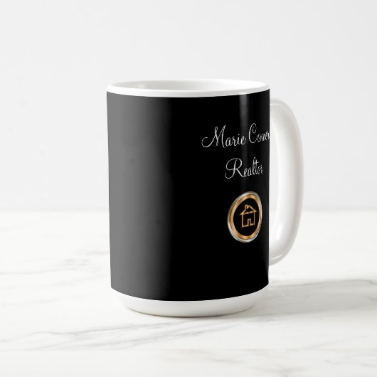 Mug Thème chic d'agent immobilier (Devant droit)