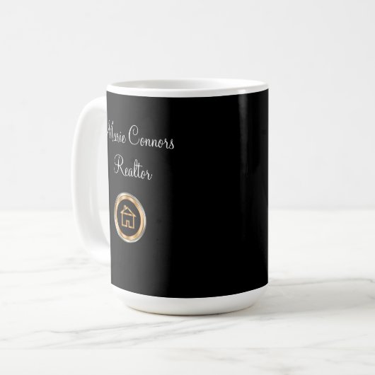 Mug Thème chic d'agent immobilier (Devant gauche)