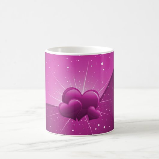 Mug Thème d'amour des coeurs (Centre)