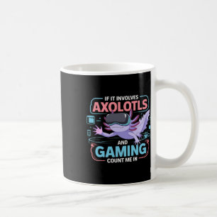 Mug Thème d'anime axolotl kawaii pour joueur amusant p
