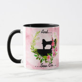 Mug Thème d'artisanat de couture de machine à coudre v (Gauche)