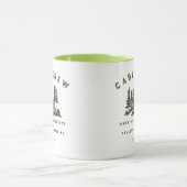 Mug Thème de camp de week-end de fête de bachelorette (Centre)