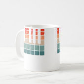 Mug Thème de clavier Touches de piano vintage (Devant gauche)