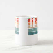 Mug Thème de clavier Touches de piano vintage (Centre)