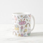 Mug Thème de conception d'école Groovy (Devant droit)