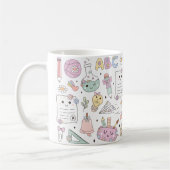 Mug Thème de conception d'école Groovy (Gauche)