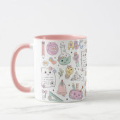 Mug Thème de conception d'école Groovy (Gauche)
