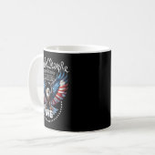 Mug Thème de drapeau américain patriotique de l'aigle (Devant gauche)