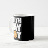 Mug Thème de fête d'anniversaire de baseball pour garç (Devant gauche)