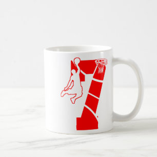 Mug Thème de fête d'anniversaire de basketball pour en