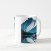 Mug Thème de Kayak en couple (Devant droit)