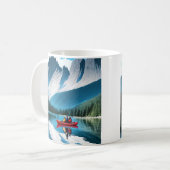 Mug Thème de Kayak en couple (Devant gauche)